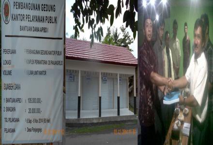 Penyerahan Bantuan Gedung Kantor Publik Panitia Pembangunan Kepada Pemerintah Desa Panjangrejo